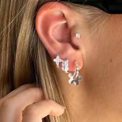 Argollitas Florence en plata 925 por par - comprar online