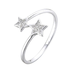 Anillo Stars plata 925 regulable