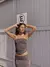 Imagen de STRAPLESS MARGO PRINT BROWN - MEMBERSHIP - MY NAME IS MECHA