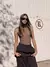 TOP IBIZA MESH BROWN - MEMBERSHIP25 - MY NAME IS MECHA