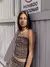 STRAPLESS MARGO PRINT BROWN - MEMBERSHIP - MY NAME IS MECHA - tienda online