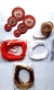 Kit mandala vermelho manta de strass e cordão)