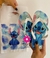lonita estampa glitter stitch azul+ sacolinha