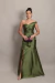 Vestido Longo em Zibeline Verde Oliva Mica na internet
