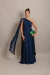 Vestido Longo um ombro só Capa Bella Azul Marinho - Emporium Carolina