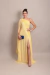 Vestido Longo um ombro só Capa Bella Amarelo - Emporium Carolina