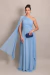 Vestido Longo um ombro só Capa Bella Azul Serenity - comprar online