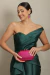 Vestido Longo em Zibeline Esmeralda Mica - loja online