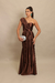 Vestido Longo Marrom / Mocha Mousse Priscila na internet