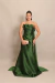 Vestido Longo em Zibeline Verde Oliva Mafê - comprar online