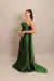 Vestido Longo em Zibeline Verde Oliva Mafê - loja online