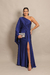 Vestido Longo um Ombro só Azul Marinho Pietra - comprar online
