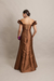 Imagem do Vestido Longo em Zibeline Marrom/Mocha Mousse Emily