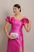Vestido Longo em Zibeline Pink Emily na internet