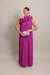 Vestido Longo Um Ombro Só Uva/Fúcsia Greta - comprar online