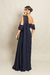 Imagem do Vestido Longo Ombro a ombro Azul Marinho Mari