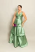 Vestido Longo em Zibeline Verde Menta Lais na internet