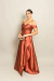 Vestido Longo em Zibeline Alana Terracota - loja online