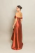 Imagem do Vestido Longo em Zibeline Alana Terracota