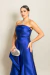 Vestido Longo em Zibeline Tomara que caia Azul Royal Nayara na internet