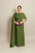 Vestido Longo com Capa Verde Íris - comprar online