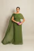 Vestido Longo com Capa Verde Íris na internet