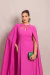 Vestido de Festa Longo com Capa Pink Talita - Emporium Carolina