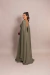 Vestido de Festa Longo com Capa Verde Oliva Talita - loja online