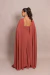 Vestido de Festa Longo com Capa Terracota Talita - loja online