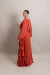 Imagem do Vestido Longo Com Mangas Longas Terracota Malu