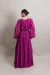 Imagem do Vestido Longo Com Mangas Longas Fúcsia Malu
