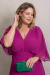 Vestido Longo Plissado Adriana Fúcsia - Emporium Carolina