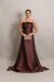 Vestido Longo em Zibeline Marrom/Mocha Mousse Mafê na internet