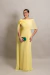 Vestido Longo com Capa Amarelo Íris na internet