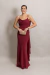 Vestido Longo Com Costa Nua Marsala Fabiana - comprar online