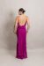Imagem do Vestido Longo Com Costa Nua Fúcsia Fabiana