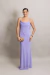 Vestido Longo Com Costa Nua Lavanda Fabiana - comprar online