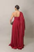 Vestido Longo um ombro só com capa Marsala Carol - loja online