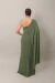 Imagem do Vestido Longo Com Manga Capa Verde Pilar