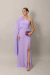 Vestido Longo Com Manga Capa Lavanda Pilar na internet
