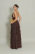 Vestido Longo Marrom/Mocha Mousse Luiza - Emporium Carolina