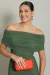 Vestido Longo Ombro á Ombro Verde Oliva Raissa - comprar online
