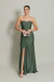 Vestido Longo Tomara que Caia Verde Oliva Dayane