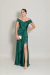Vestido Longo Ombro a Ombro Yara Verde Esmeralda - comprar online