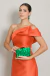 Vestido Midi em Zibeline Coral/Laranja Zilu na internet