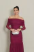 Vestido Longo Ombro á Ombro Marsala Raissa - comprar online