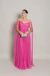 Vestido Longo com Capa Leda Pink - Com Brilho. na internet