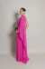 Vestido Longo Com Manga Capa Pink Marcela na internet