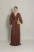Vestido Longo Com Mangas Longas Marrom/Mocha Sandra - comprar online