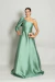 Vestido Longo em Zibeline com Um Ombro Só Verde Analu - comprar online